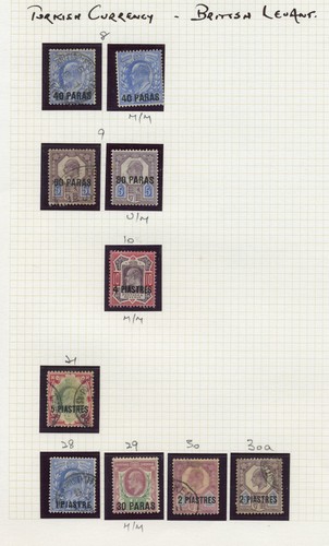 British levant 1902 40pa to - british,