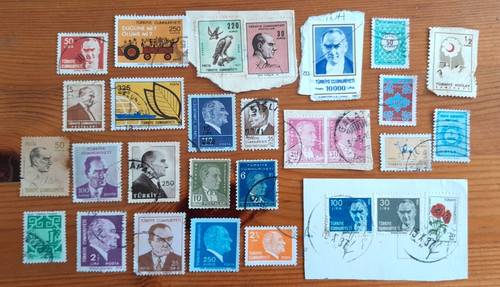 Assorted turkish postage - turkish,