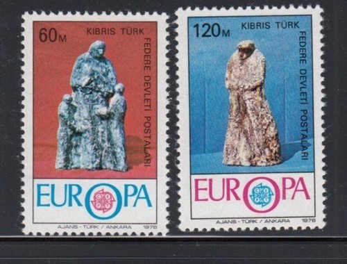 Turkish cyprus sculptures mnh - turkish,