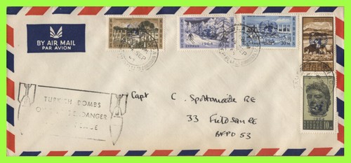 Cyprus 1964 airmail cover with - cyprus,