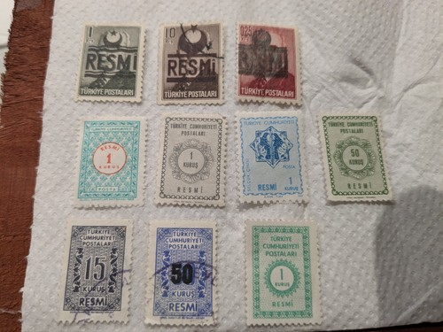 Turkish resmi stamps - turkish,